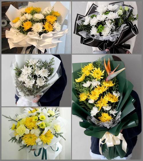 广东梅州市平远县热柘镇小柘村白事花束代送